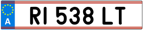 Trailer License Plate